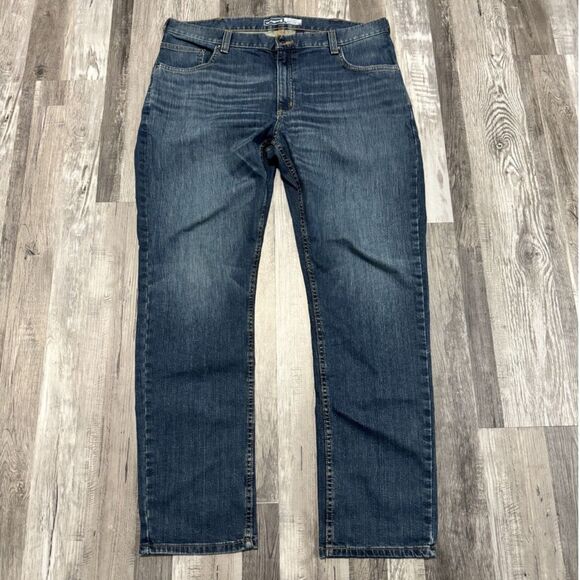 Carhartt Jeans Mens 38x32 Blue Rugged Flex Relaxed Fit Low Rise Tapered - Picture 1 of 5